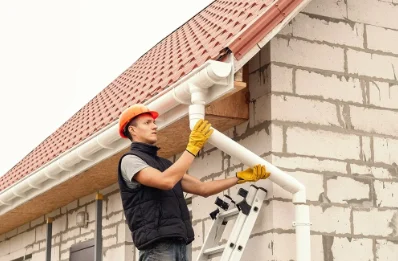 Pose et remplacement de gouttières à Luxé